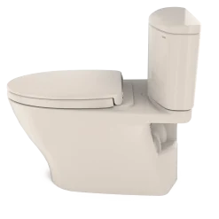 TOTO Nexus 1G Two-Piece Elongated 1.0 GPF Universal Height Toilet with CEFIONTECT and SS124 SoftClose Seat, WASHLET+ Ready, Sedona Beige, Vitreous China, MS442124CUFG#12