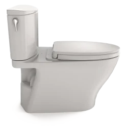 TOTO Nexus 1G Two-Piece Elongated 1.0 GPF Universal Height Toilet with CEFIONTECT and SS124 SoftClose Seat, WASHLET+ Ready, Colonial White, Vitreous China, MS442124CUFG#11