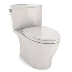 TOTO Nexus 1G Two-Piece Elongated 1.0 GPF Universal Height Toilet with CEFIONTECT and SS124 SoftClose Seat, WASHLET+ Ready, Colonial White, Vitreous China, MS442124CUFG#11