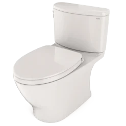 TOTO Nexus 1G Two-Piece Elongated 1.0 GPF Universal Height Toilet with CEFIONTECT and SS124 SoftClose Seat, WASHLET+ Ready, Colonial White, Vitreous China, MS442124CUFG#11
