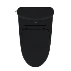 TOTO Nexus 1G Two-Piece Elongated 1.0 GPF Universal Height Toilet with SS124 SoftClose Seat, WASHLET+ Ready, Ebony, Vitreous China, MS442124CUF#51