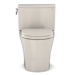 TOTO Nexus Two-Piece Elongated 1.28 GPF Universal Height Toilet with CEFIONTECT and SS124 SoftClose Seat, WASHLET+ Ready, Sedona Beige, Vitreous China, MS442124CEFG#12
