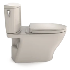 TOTO Nexus Two-Piece Elongated 1.28 GPF Universal Height Toilet with CEFIONTECT and SS124 SoftClose Seat, WASHLET+ Ready, Sedona Beige, Vitreous China, MS442124CEFG#12