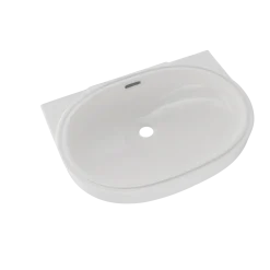 TOTO Oval 19-11/16" x 13-3/4" Undermount Bathroom Sink with CEFIONTECT, Colonial White, Vitreous China, LT546G#11