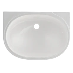 TOTO Oval 19-11/16" x 13-3/4" Undermount Bathroom Sink with CEFIONTECT, Colonial White, Vitreous China, LT546G#11