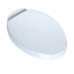 TOTO Oval SoftClose Non Slamming, Slow Close Elongated Toilet Seat and Lid, Cotton White, Plastic, SS204#01