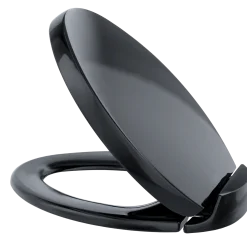 TOTO Oval SoftClose Non Slamming, Slow Close Elongated Toilet Seat and Lid, Ebony, Plastic, SS204#51