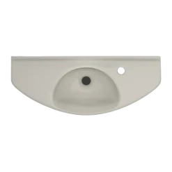 TOTO Oval Wall-Mount Bathroom Sink with CEFIONTECT, Sedona Beige, Vitreous China, LT650G#12