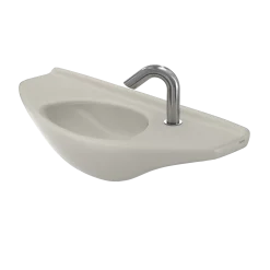 TOTO Oval Wall-Mount Bathroom Sink with CEFIONTECT, Sedona Beige, Vitreous China, LT650G#12