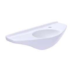 TOTO Oval Wall-Mount Bathroom Sink with CEFIONTECT, Cotton White, Vitreous China, LT650G#01