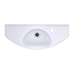 TOTO Oval Wall-Mount Bathroom Sink with CEFIONTECT, Cotton White, Vitreous China, LT650G#01
