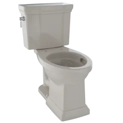 TOTO Promenade II 1G Two-Piece Elongated 1.0 GPF Universal Height Toilet with CEFIONTECT, Bone, Vitreous China, CST404CUFG#03