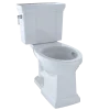 TOTO Promenade II 1G Two-Piece Elongated 1.0 GPF Universal Height Toilet with CEFIONTECT, Cotton White, Vitreous China, CST404CUFG#01