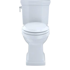 TOTO Promenade II 1G Two-Piece Elongated 1.0 GPF Universal Height Toilet with CEFIONTECT, Cotton White, Vitreous China, CST404CUFG#01