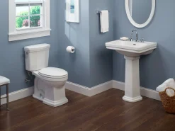 TOTO Promenade II Two-Piece Elongated 1.28 GPF Universal Height Toilet with CEFIONTECT, Sedona Beige, Vitreous China, CST404CEFG#12