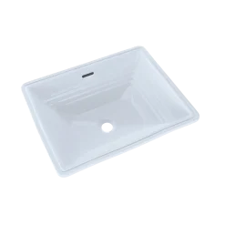 TOTO Promenade Rectangular Undermount Bathroom Sink, Cotton White, Vitreous China, LT533#01