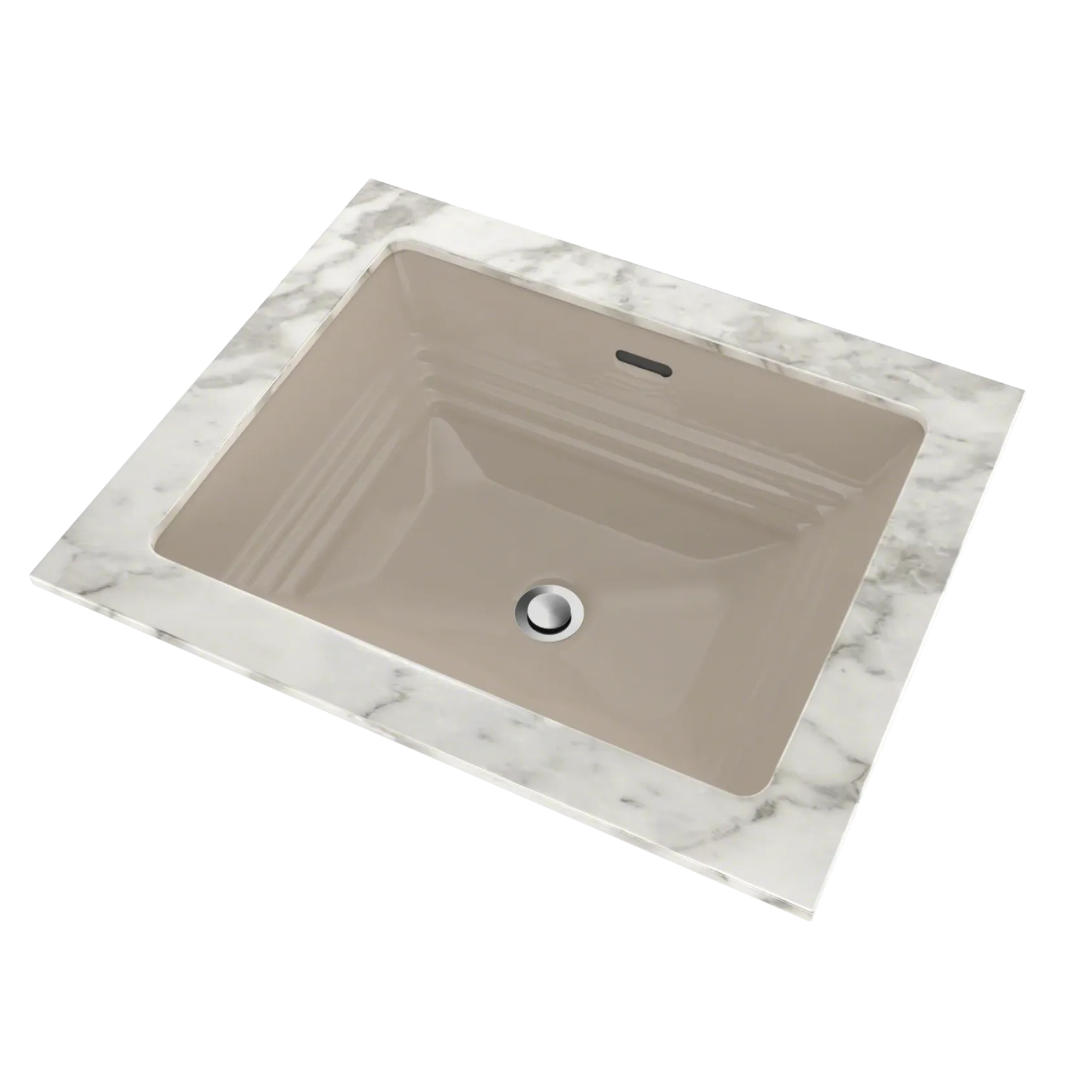 TOTO Promenade Rectangular Undermount Bathroom Sink, Bone, Vitreous China, LT533#03