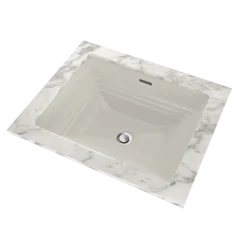 TOTO Promenade Rectangular Undermount Bathroom Sink, Colonial White, Vitreous China, LT533#11