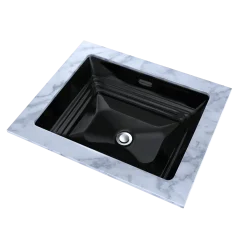 TOTO Promenade Rectangular Undermount Bathroom Sink, Ebony, Vitreous China, LT533#51