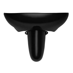 TOTO Prominence Oval Wall-Mount Bathroom Sink and Shroud for 4 Inch Center Faucets, Ebony, Vitreous China, LHT242.4#51