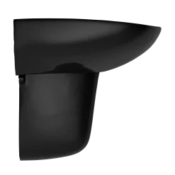 TOTO Prominence Oval Wall-Mount Bathroom Sink and Shroud for 4 Inch Center Faucets, Ebony, Vitreous China, LHT242.4#51