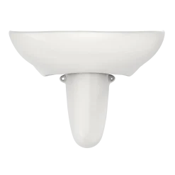 TOTO Prominence Oval Wall-Mount Bathroom Sink with CeFiONtect and Shroud for Single Hole Faucets, Colonial White, Vitreous China, LHT242G#11