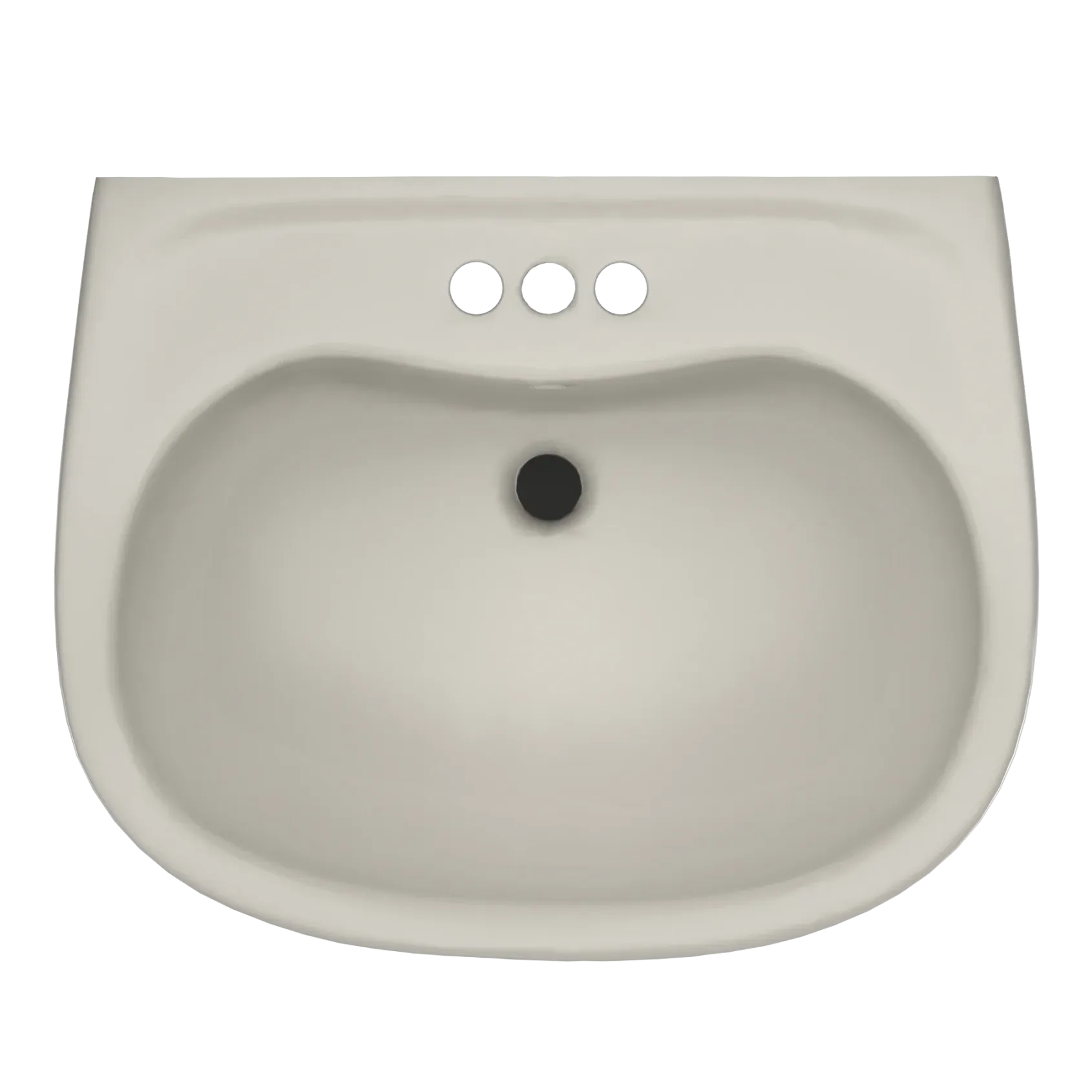 TOTO Prominence Oval Wall-Mount Bathroom Sink with CEFIONTECT and Shroud for 4 Inch Center Faucets, Sedona Beige, Vitreous China, LHT242.4G#12