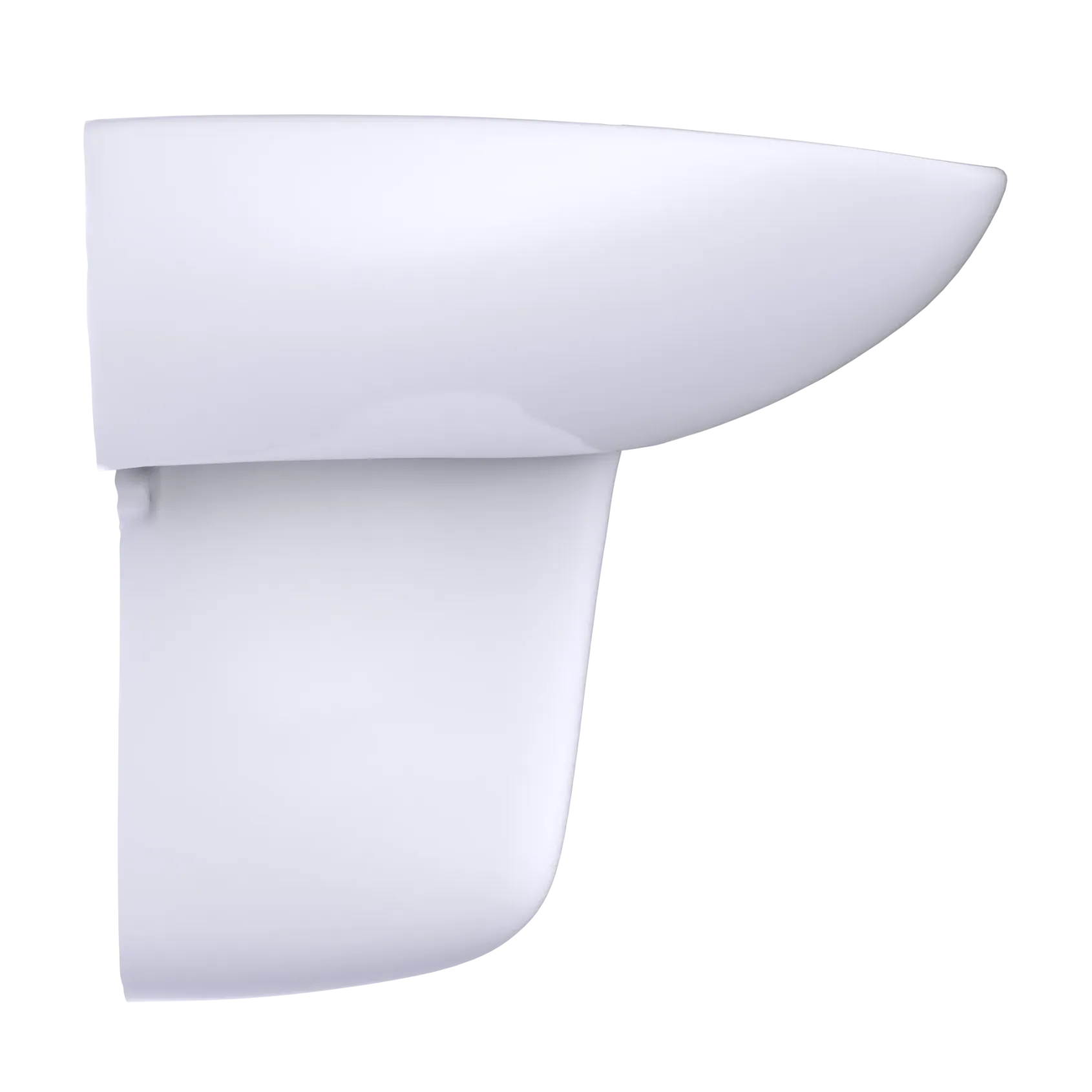 TOTO Prominence Oval Wall-Mount Bathroom Sink with CEFIONTECT and Shroud for 4 Inch Center Faucets, Cotton White, Vitreous China, LHT242.4G#01