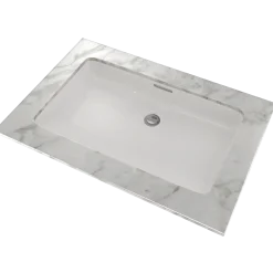 TOTO Rectangular Undermount Bathroom Sink with CEFIONTECT, Colonial White, Vitreous China, LT191G#11