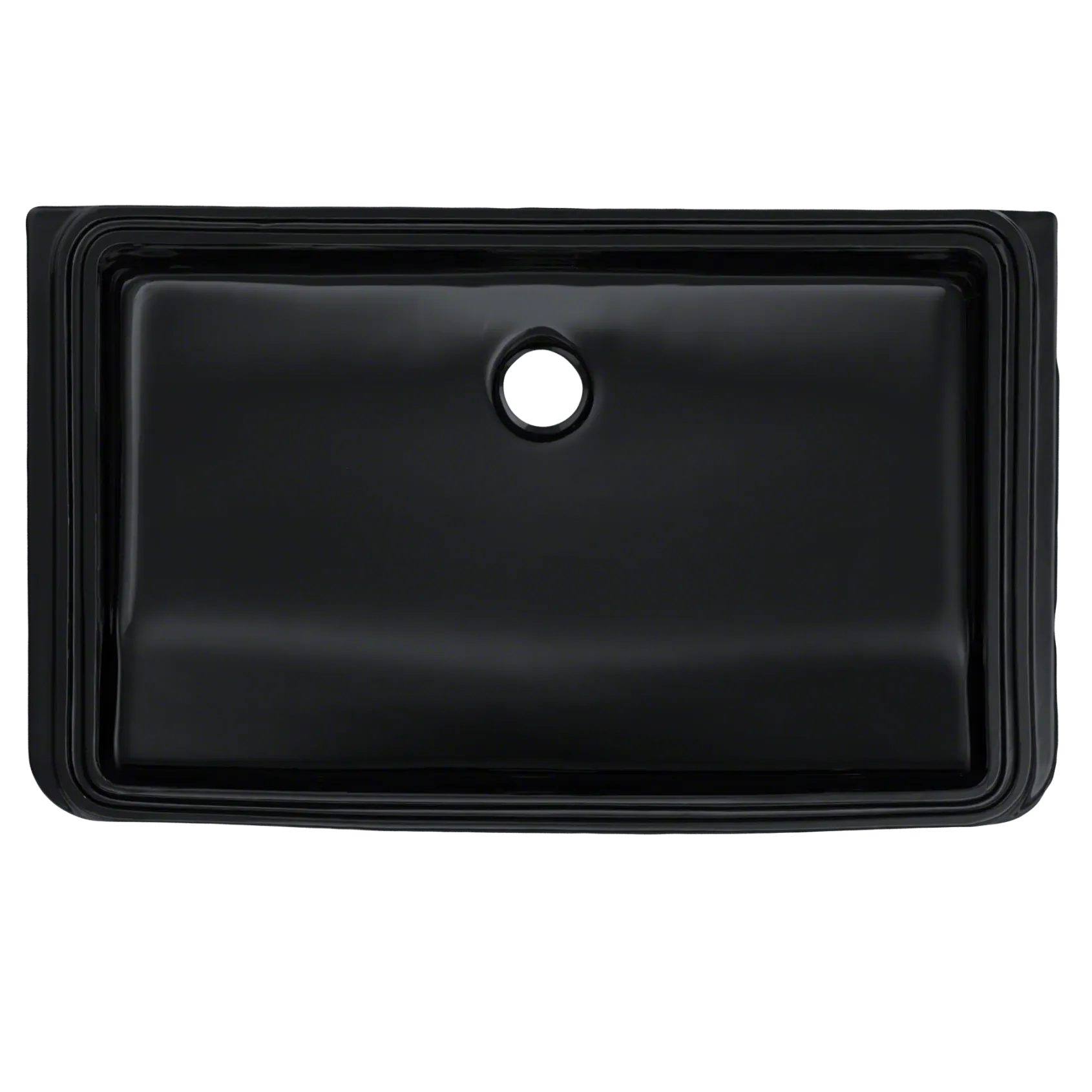TOTO Rectangular Undermount Bathroom Sink, Ebony, Vitreous China, LT191#51
