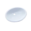 TOTO Rendezvous Oval Undermount Bathroom Sink with CEFIONTECT, Cotton White, Vitreous China, LT579G#01