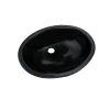 TOTO Rendezvous Oval Undermount Bathroom Sink, Ebony, Vitreous China, LT579#51