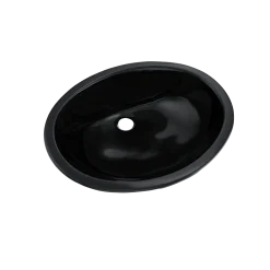 TOTO Rendezvous Oval Undermount Bathroom Sink, Ebony, Vitreous China, LT579#51
