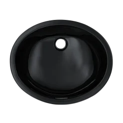 TOTO Rendezvous Oval Undermount Bathroom Sink, Ebony, Vitreous China, LT579#51