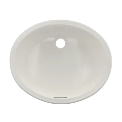 TOTO Rendezvous Oval Undermount Bathroom Sink with CEFIONTECT, Colonial White, Vitreous China, LT579G#11