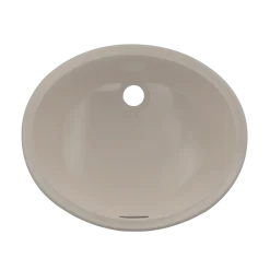 TOTO Rendezvous Oval Undermount Bathroom Sink with CEFIONTECT, Bone, Vitreous China, LT579G#03