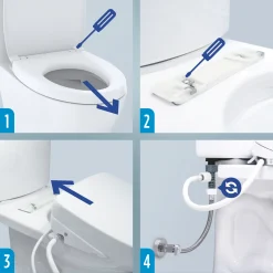 TOTO S7 WASHLET Electronic Bidet Toilet Seat with EWATER+ Bowl and Wand Cleaning, Contemporary Lid, Elongated, Sedona Beige, Plastic, SW4726#12