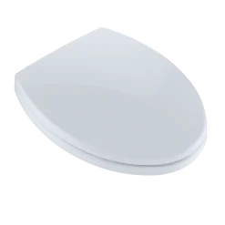 TOTO SoftClose Non Slamming, Slow Close Elongated Toilet Seat and Lid, Cotton White, Plastic, SS114#01