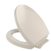 TOTO SoftClose Non Slamming, Slow Close Round Toilet Seat and Lid, Bone, Plastic, SS113#03