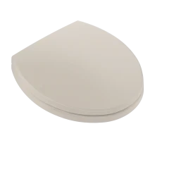 TOTO SoftClose Non Slamming, Slow Close Round Toilet Seat and Lid, Bone, Plastic, SS113#03