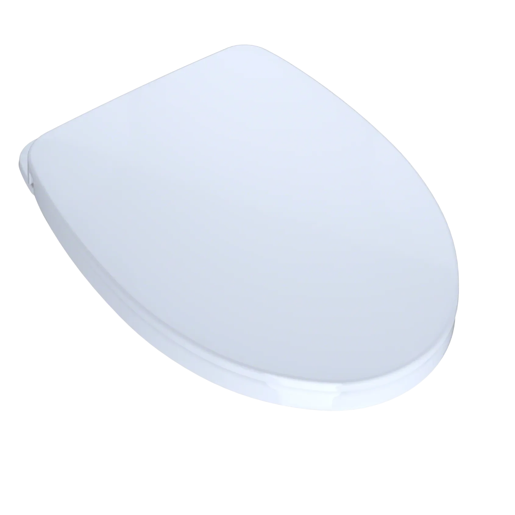 TOTO SoftClose Non Slamming, Slow Close Elongated Toilet Seat and Lid, Cotton White, Plastic, SS124#01