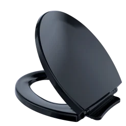 TOTO SoftClose Non Slamming, Slow Close Round Toilet Seat and Lid, Ebony, Plastic, SS113#51