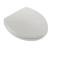 TOTO SoftClose Non Slamming, Slow Close Round Toilet Seat and Lid, Colonial White, Plastic, SS113#11