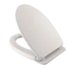 TOTO SoftClose Non Slamming, Slow Close Elongated Toilet Seat and Lid, Colonial White, Plastic, SS124#11