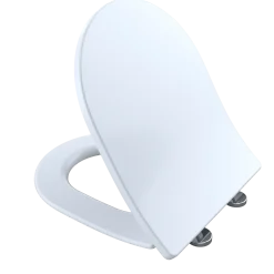 TOTO SoftClose Slim D-Shape Non-Slamming Seat and Lid for RP Wall-Hung Toilet, Cotton White, Urea Resin, SS247R#01