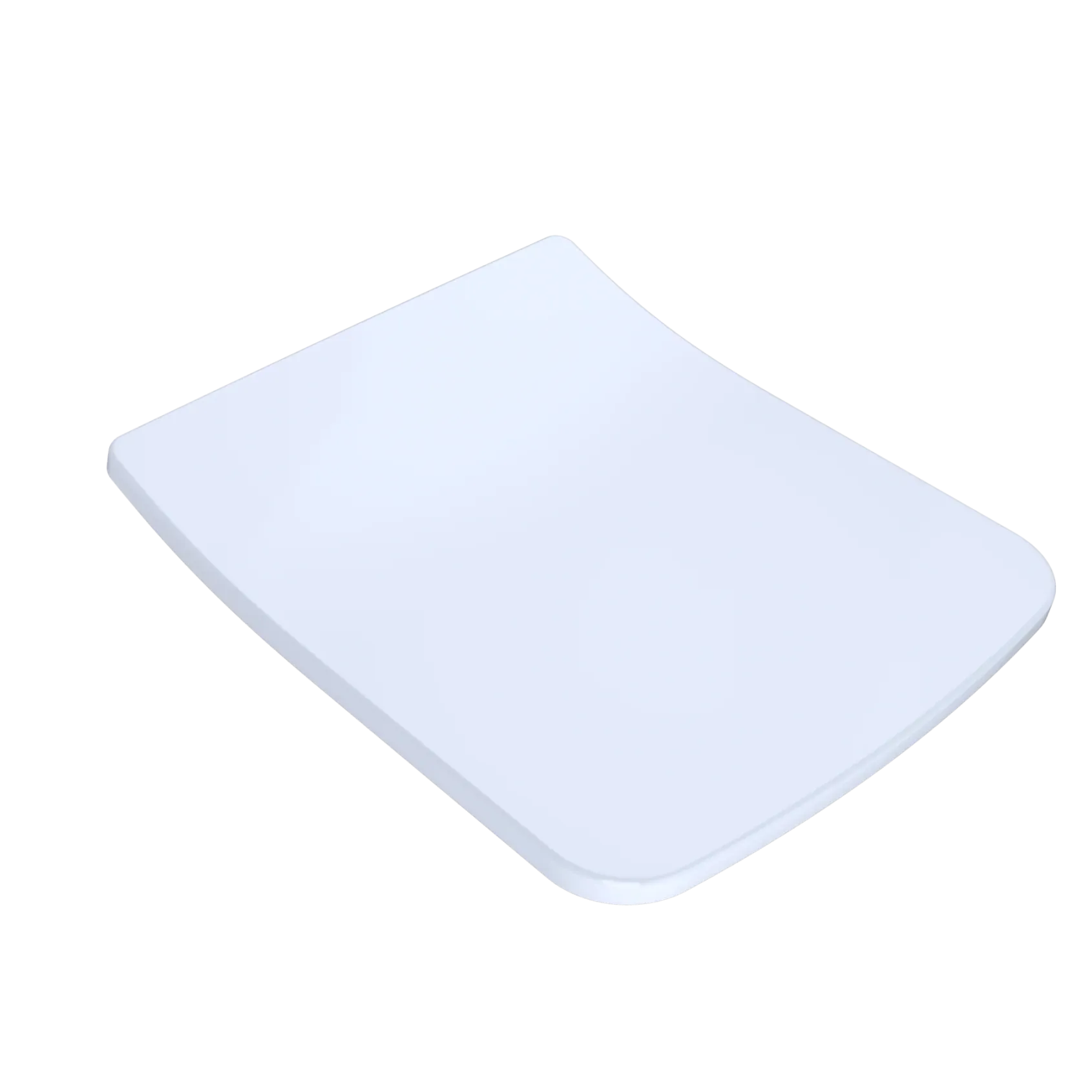TOTO SoftClose Slim Square Non-Slamming Seat and Lid for SP Wall-Hung Toilet, Cotton White- Urea Resin, SS249R#01