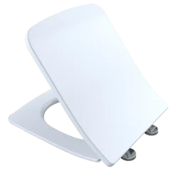 TOTO SoftClose Slim Square Non-Slamming Seat and Lid for SP Wall-Hung Toilet, Cotton White- Urea Resin, SS249R#01