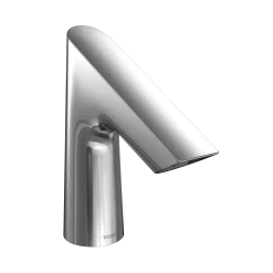 TOTO Standard S AC Powered 0.5 GPM Touchless Bathroom Faucet with Mixing Valve, 20 Second Continuous Flow, Polished Chrome, Brass, T27S53AM#CP