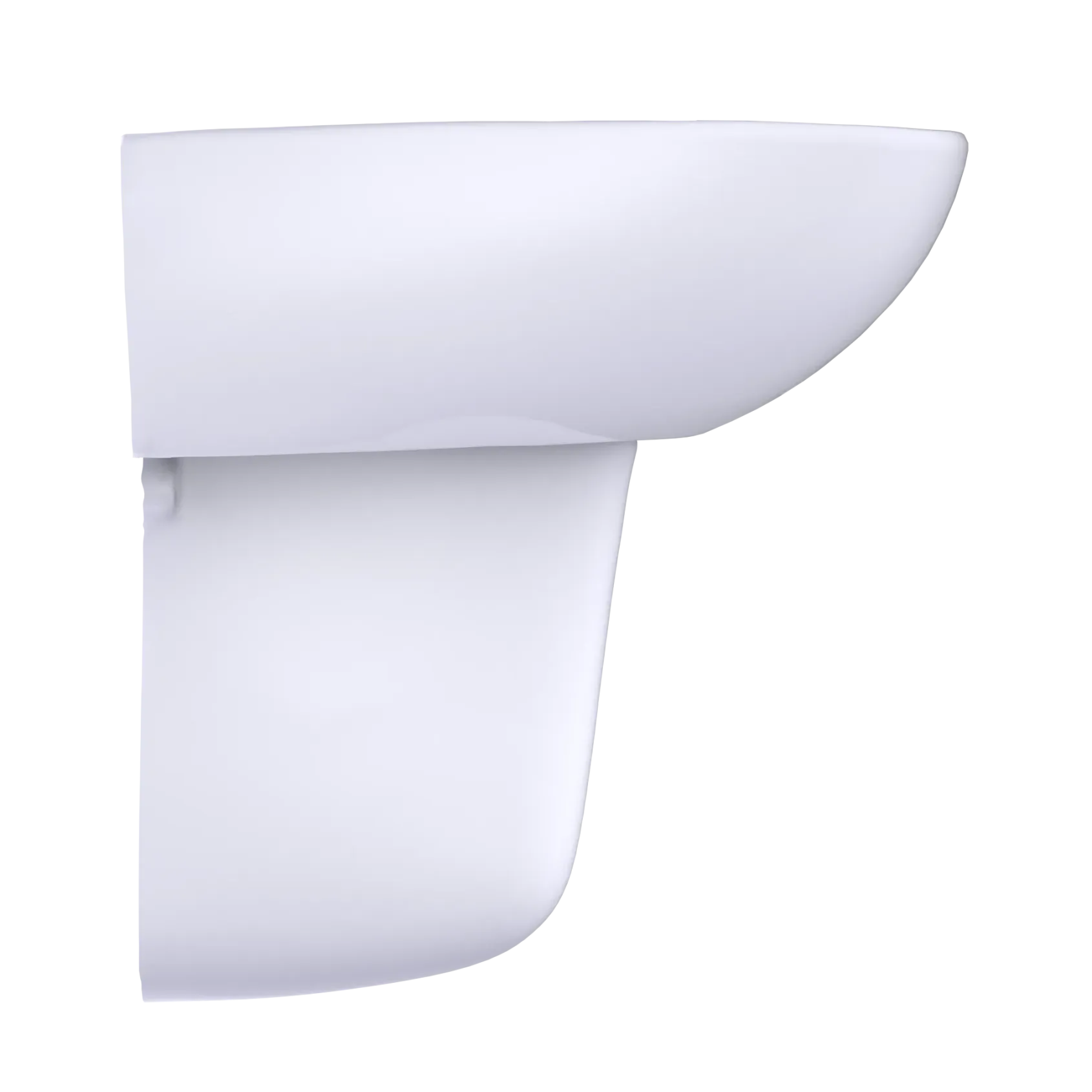 TOTO Supreme Oval Wall-Mount Bathroom Sink with CEFIONTECT and Shroud for 4 Inch Center Faucets, Cotton White, Vitreous China, LHT241.4G#01