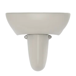 TOTO Supreme Oval Wall-Mount Bathroom Sink with CEFIONTECT and Shroud for 8 Inch Center Faucets, Sedona Beige, Vitreous China, LHT241.8G#12